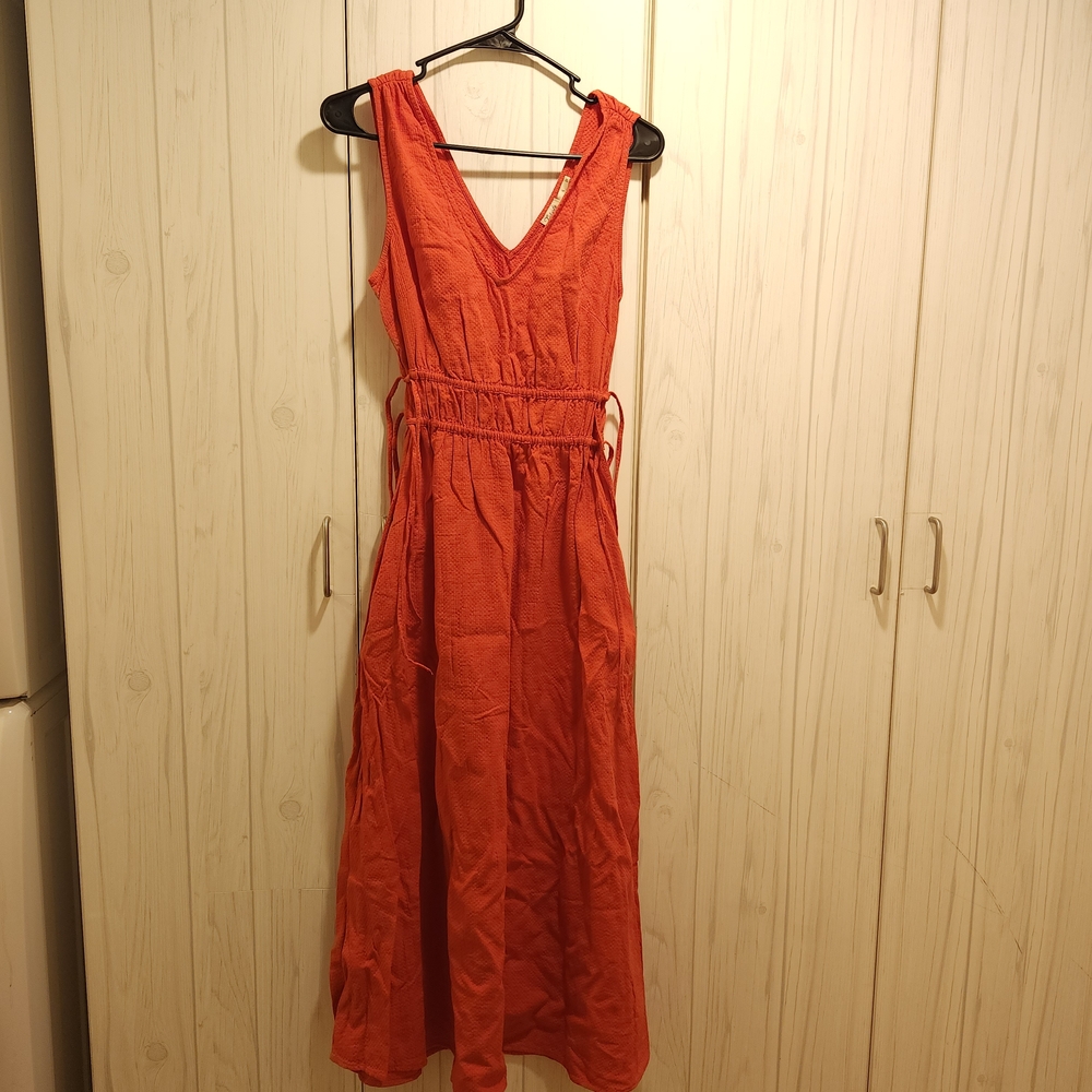 Faherty Red Maxi Dress